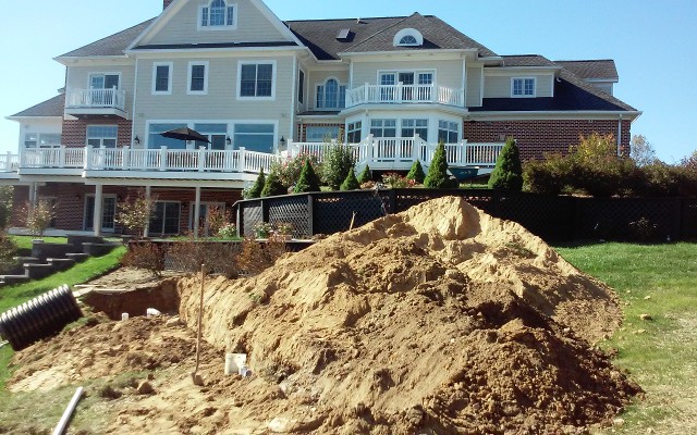 Septic System Install - In front of House